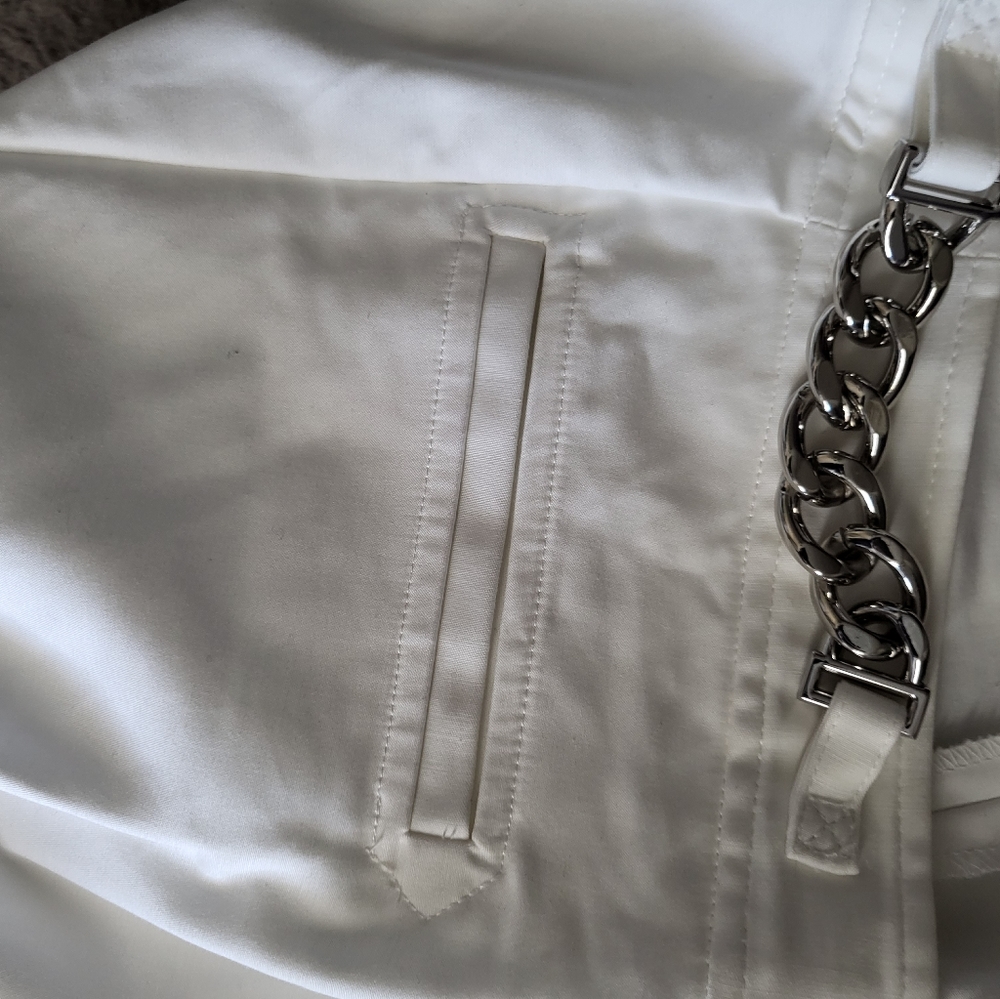 White MK pants